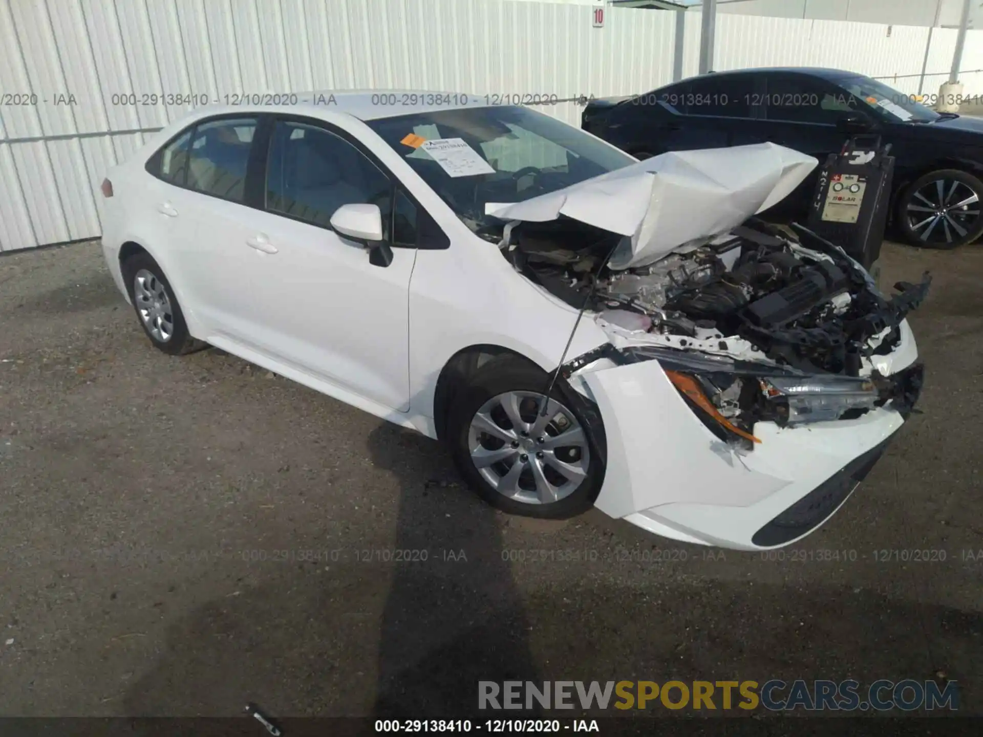 1 Photograph of a damaged car 5YFEPRAE8LP126097 TOYOTA COROLLA 2020