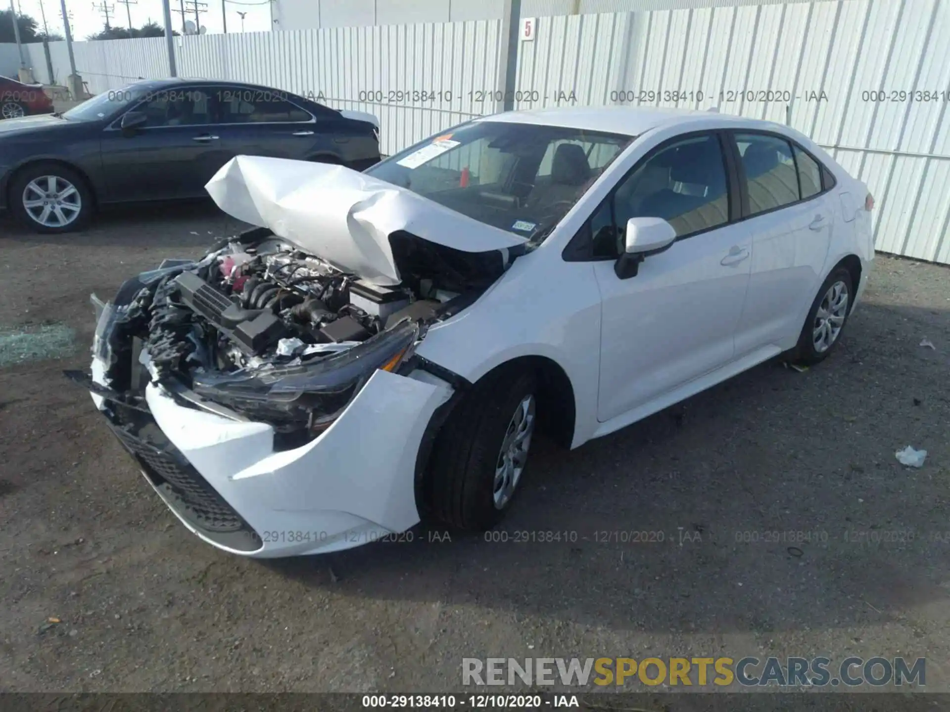 2 Photograph of a damaged car 5YFEPRAE8LP126097 TOYOTA COROLLA 2020