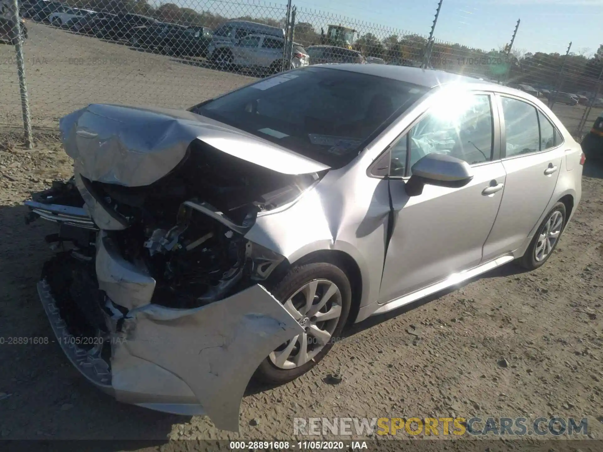 2 Photograph of a damaged car 5YFEPRAE8LP126164 TOYOTA COROLLA 2020