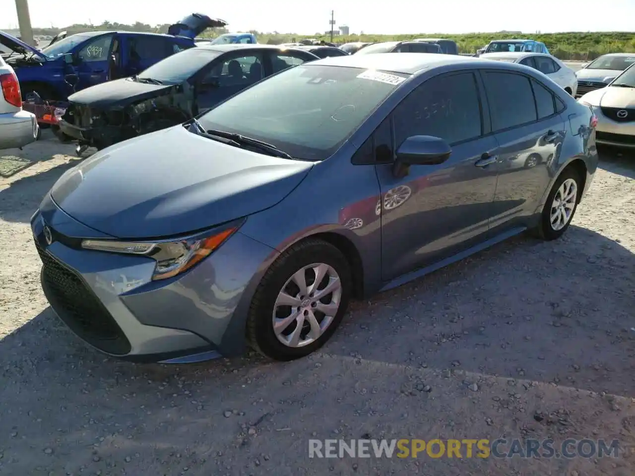 2 Photograph of a damaged car 5YFEPRAE8LP126682 TOYOTA COROLLA 2020