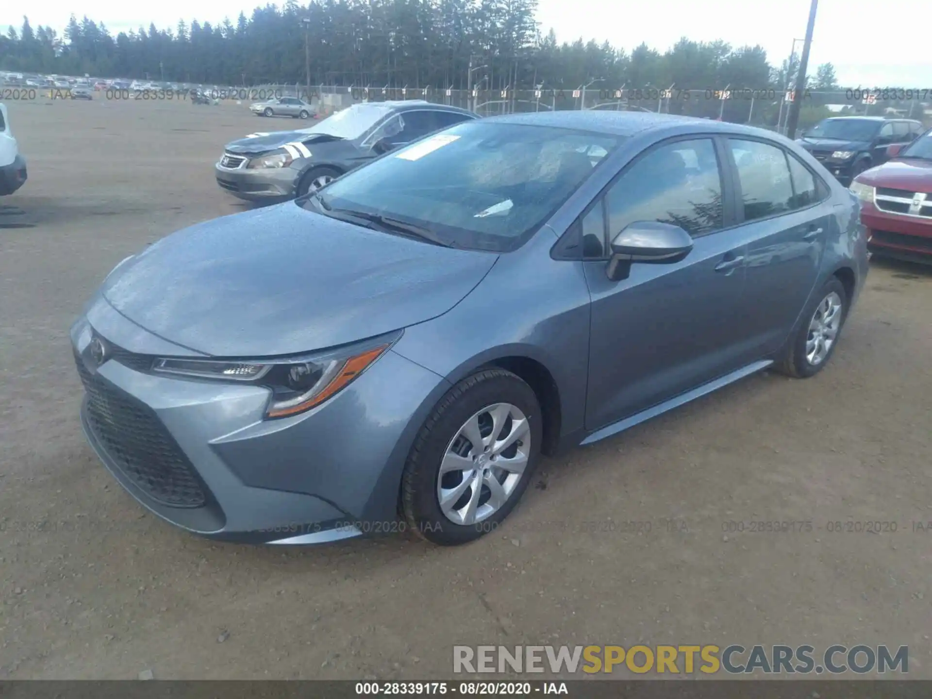 2 Photograph of a damaged car 5YFEPRAE8LP127072 TOYOTA COROLLA 2020