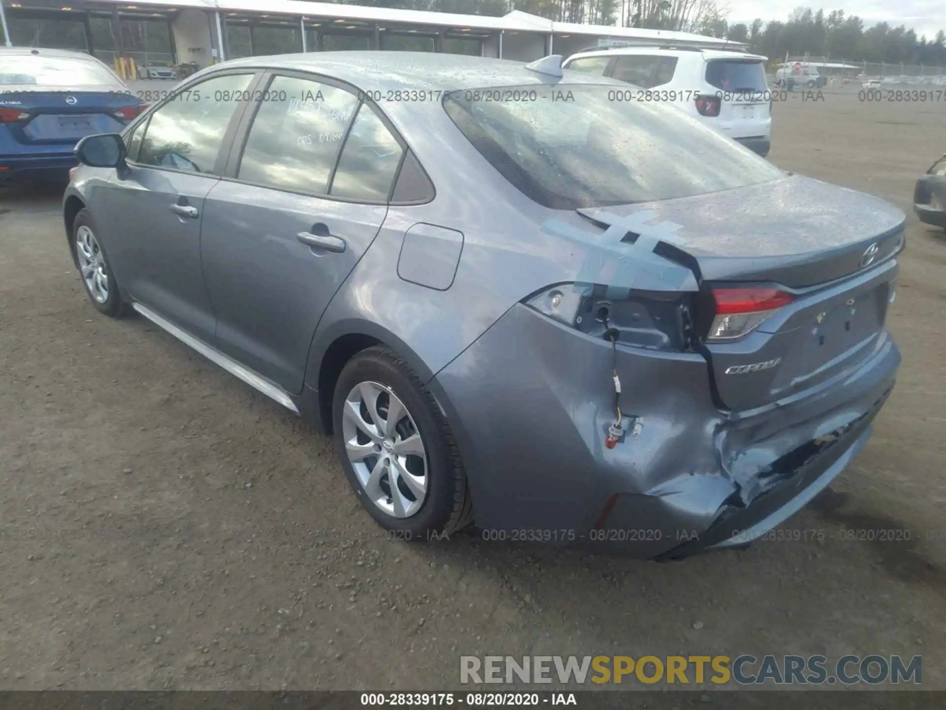 3 Photograph of a damaged car 5YFEPRAE8LP127072 TOYOTA COROLLA 2020