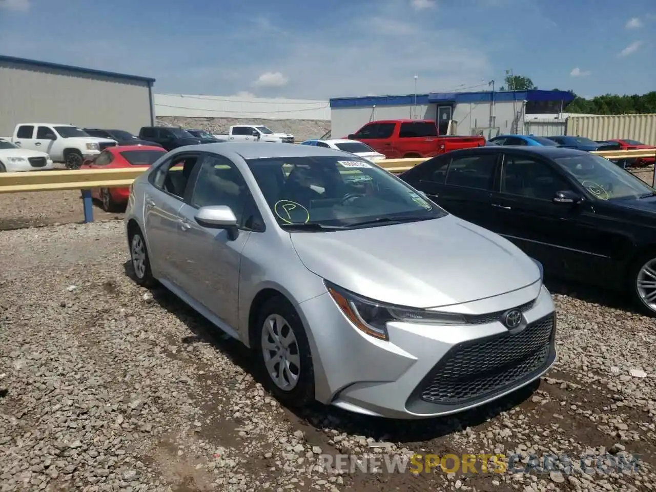 1 Photograph of a damaged car 5YFEPRAE8LP127864 TOYOTA COROLLA 2020