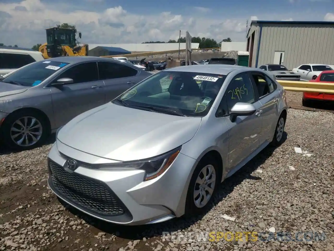 2 Photograph of a damaged car 5YFEPRAE8LP127864 TOYOTA COROLLA 2020