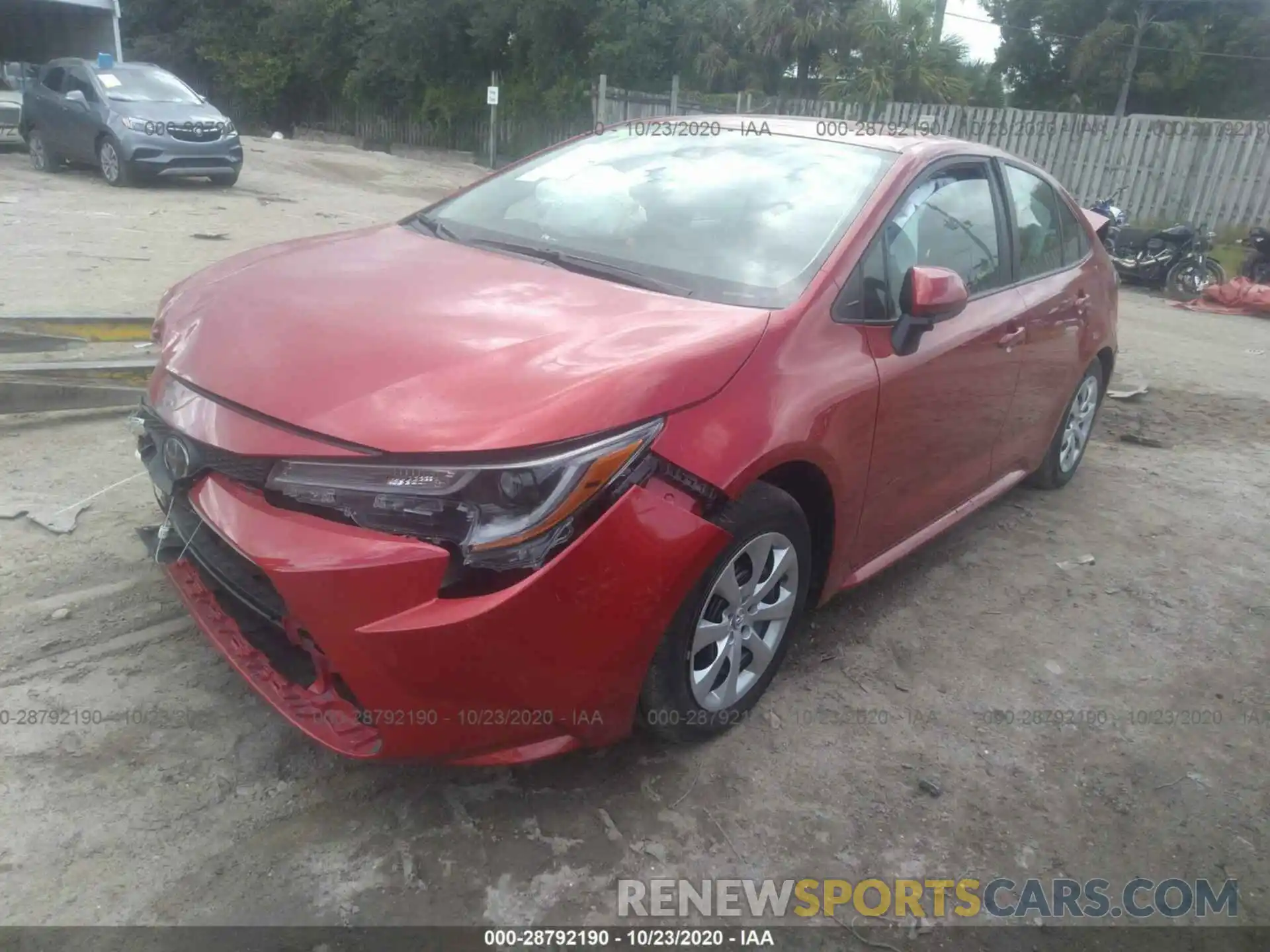 2 Photograph of a damaged car 5YFEPRAE8LP128724 TOYOTA COROLLA 2020