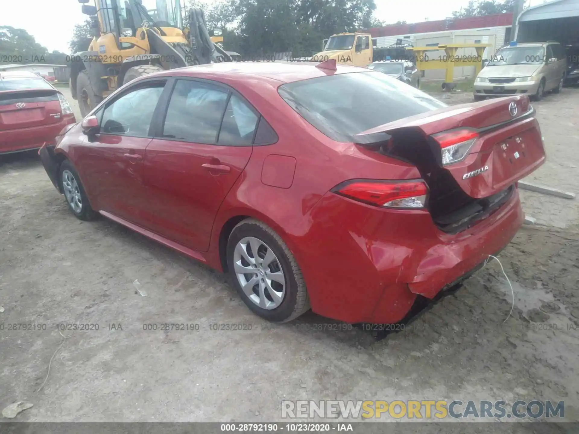 3 Photograph of a damaged car 5YFEPRAE8LP128724 TOYOTA COROLLA 2020