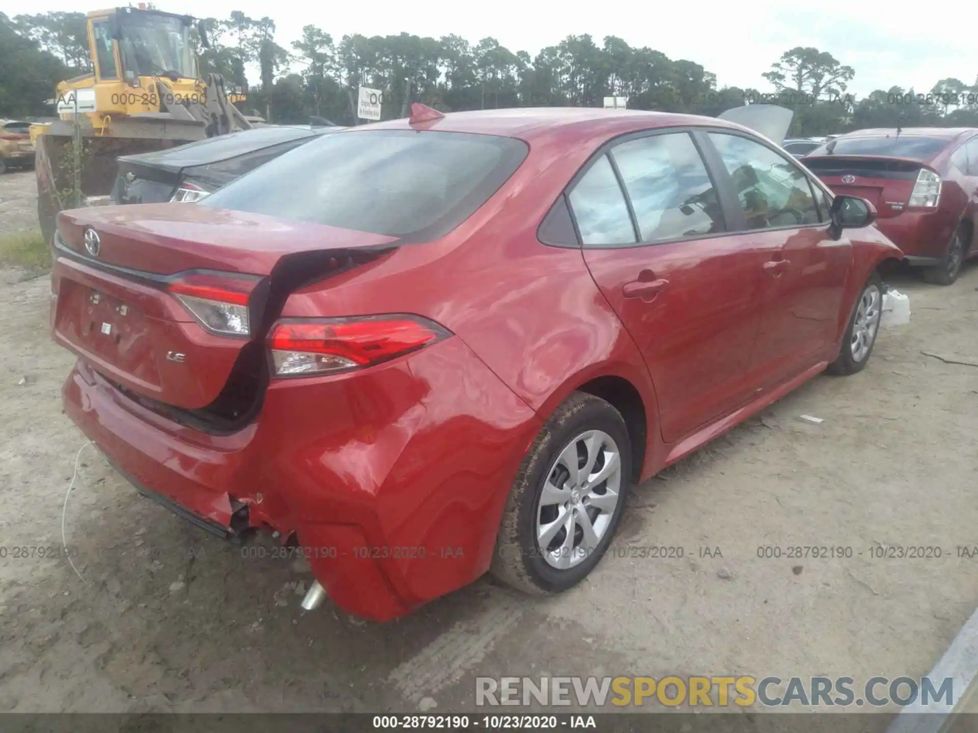 4 Photograph of a damaged car 5YFEPRAE8LP128724 TOYOTA COROLLA 2020