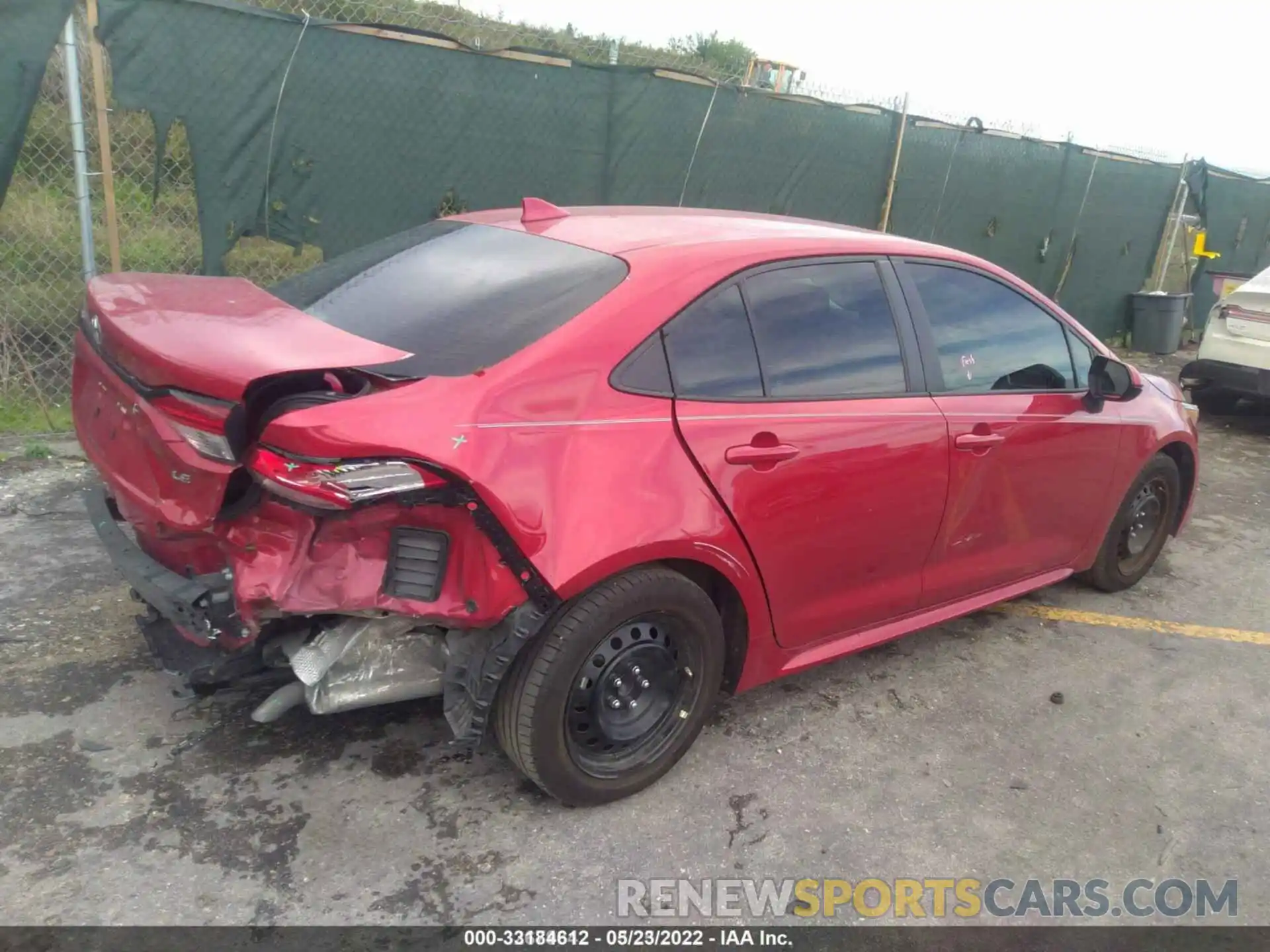 4 Photograph of a damaged car 5YFEPRAE8LP129145 TOYOTA COROLLA 2020