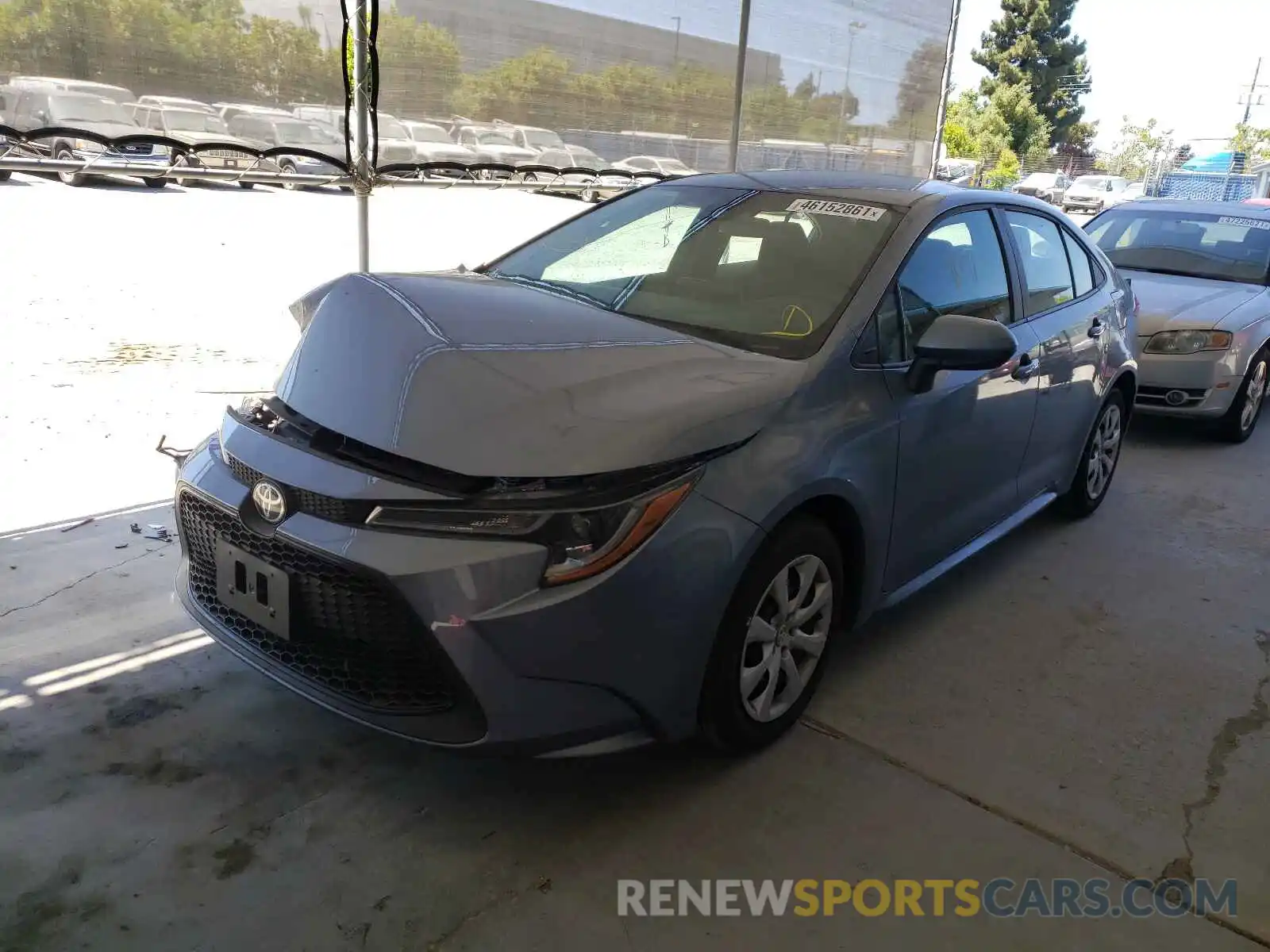 2 Photograph of a damaged car 5YFEPRAE8LP131557 TOYOTA COROLLA 2020