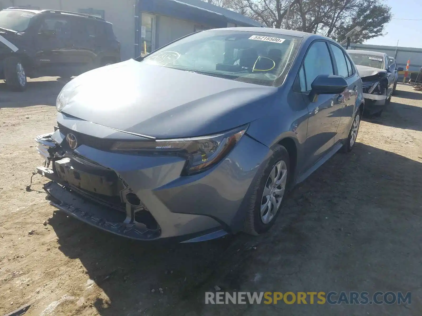 2 Photograph of a damaged car 5YFEPRAE8LP132076 TOYOTA COROLLA 2020