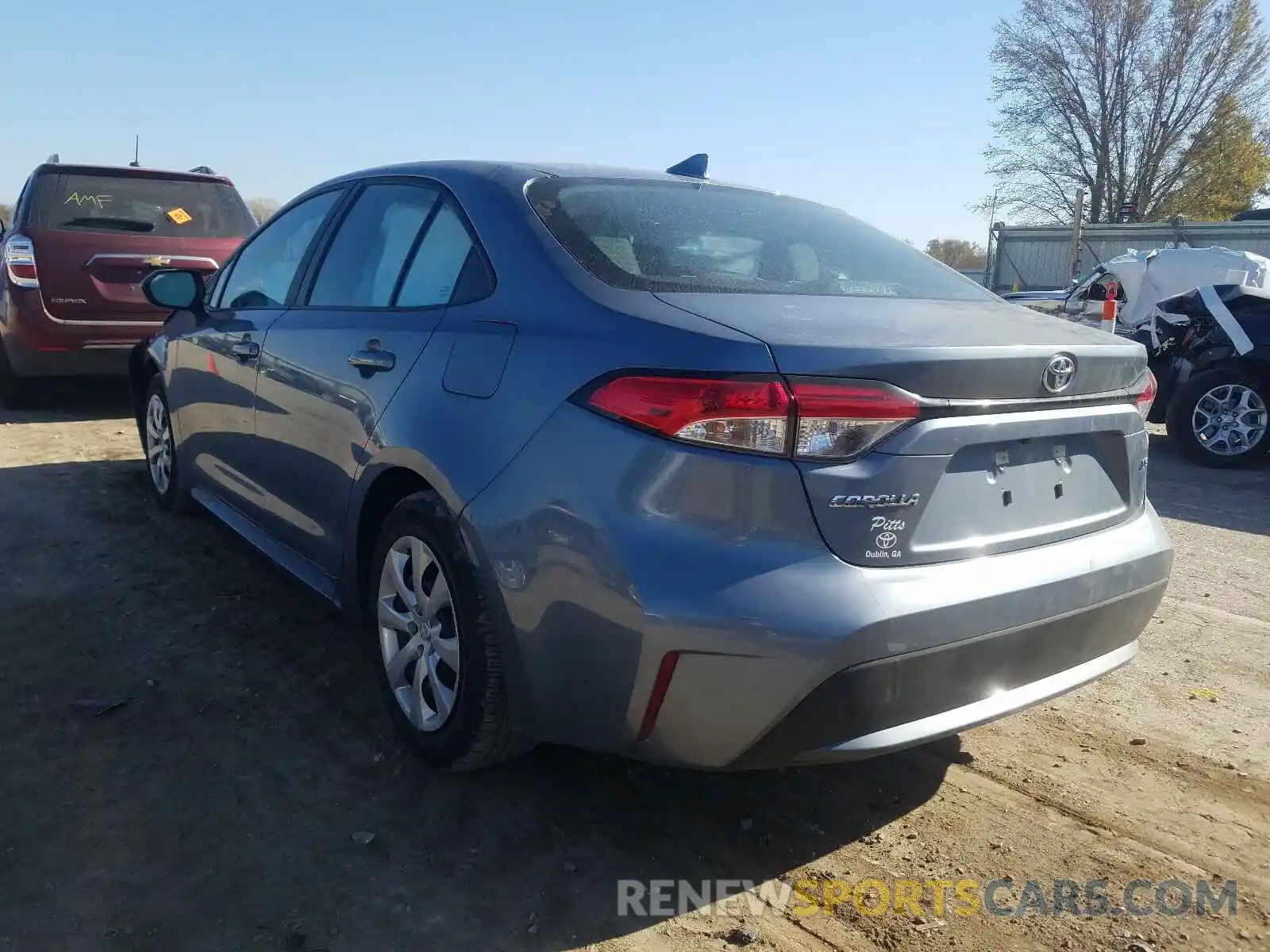 3 Photograph of a damaged car 5YFEPRAE8LP132076 TOYOTA COROLLA 2020