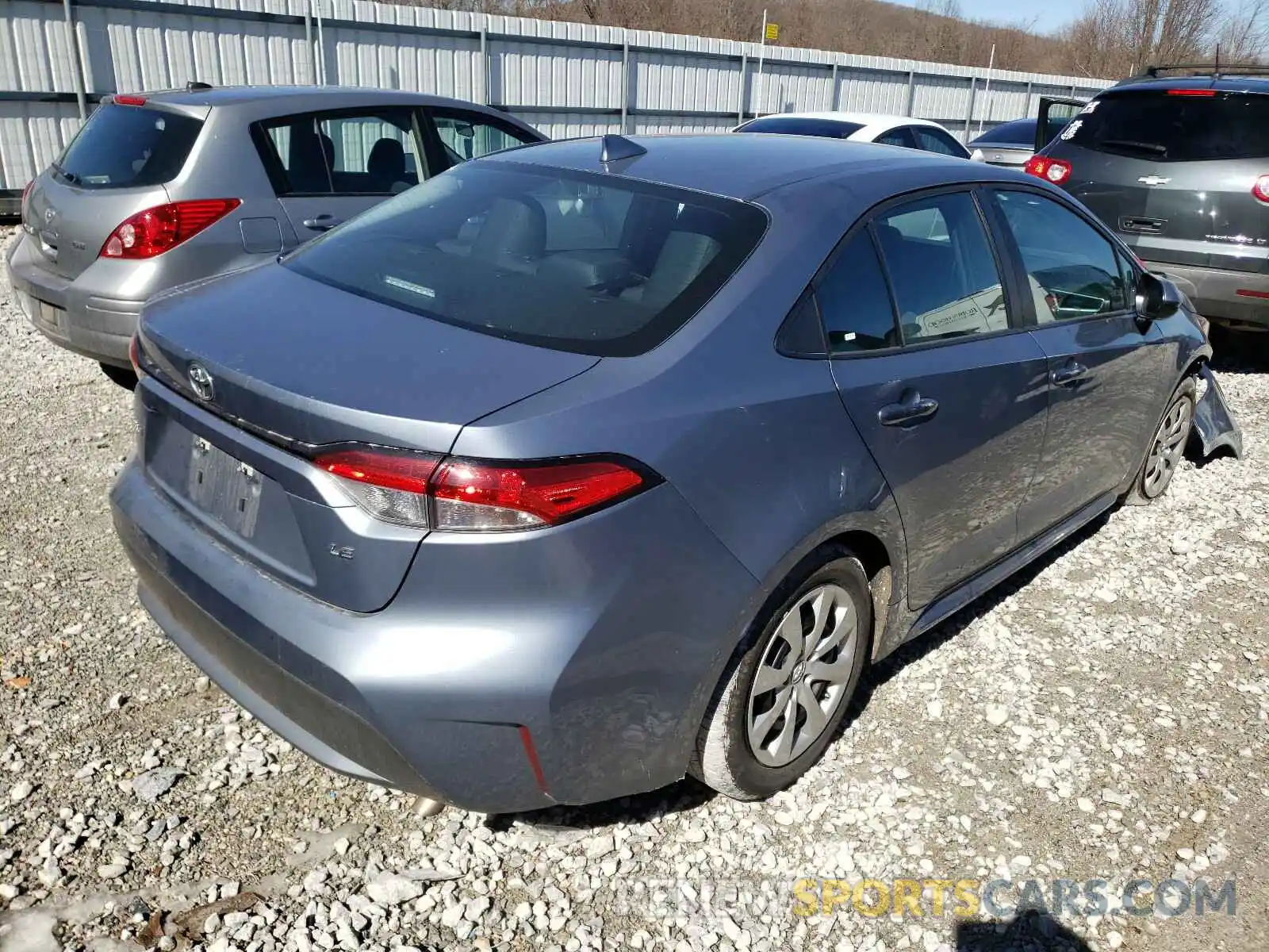 4 Photograph of a damaged car 5YFEPRAE8LP132160 TOYOTA COROLLA 2020