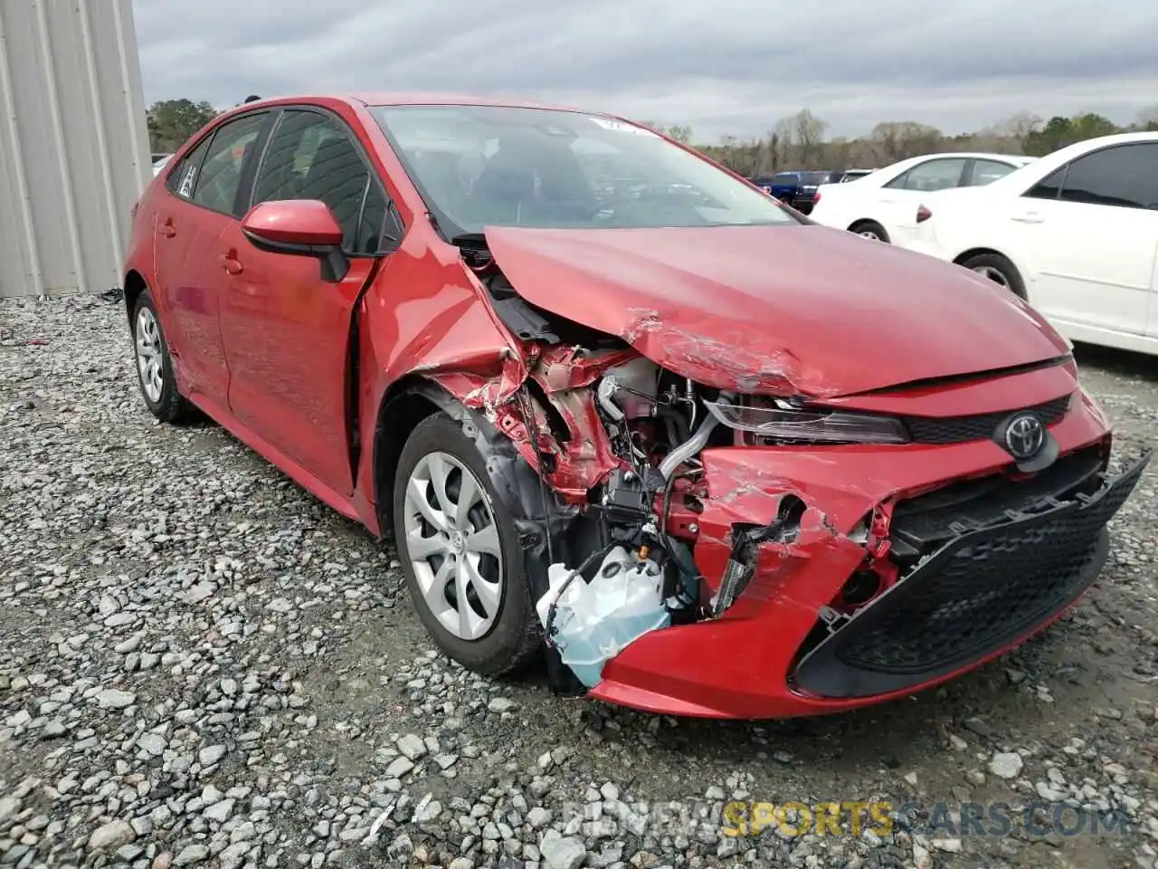 1 Photograph of a damaged car 5YFEPRAE8LP136466 TOYOTA COROLLA 2020