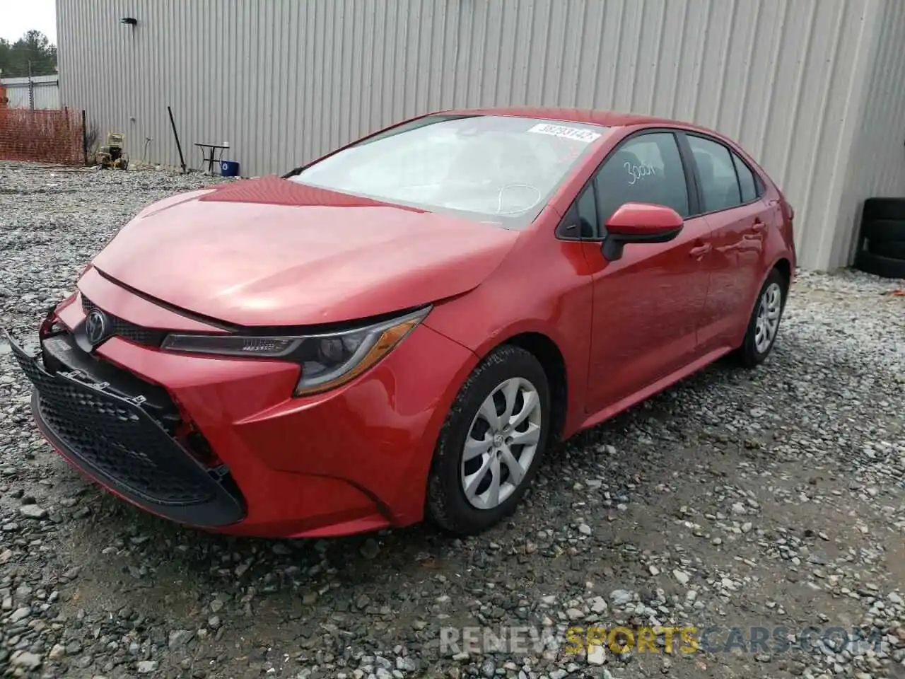 2 Photograph of a damaged car 5YFEPRAE8LP136466 TOYOTA COROLLA 2020