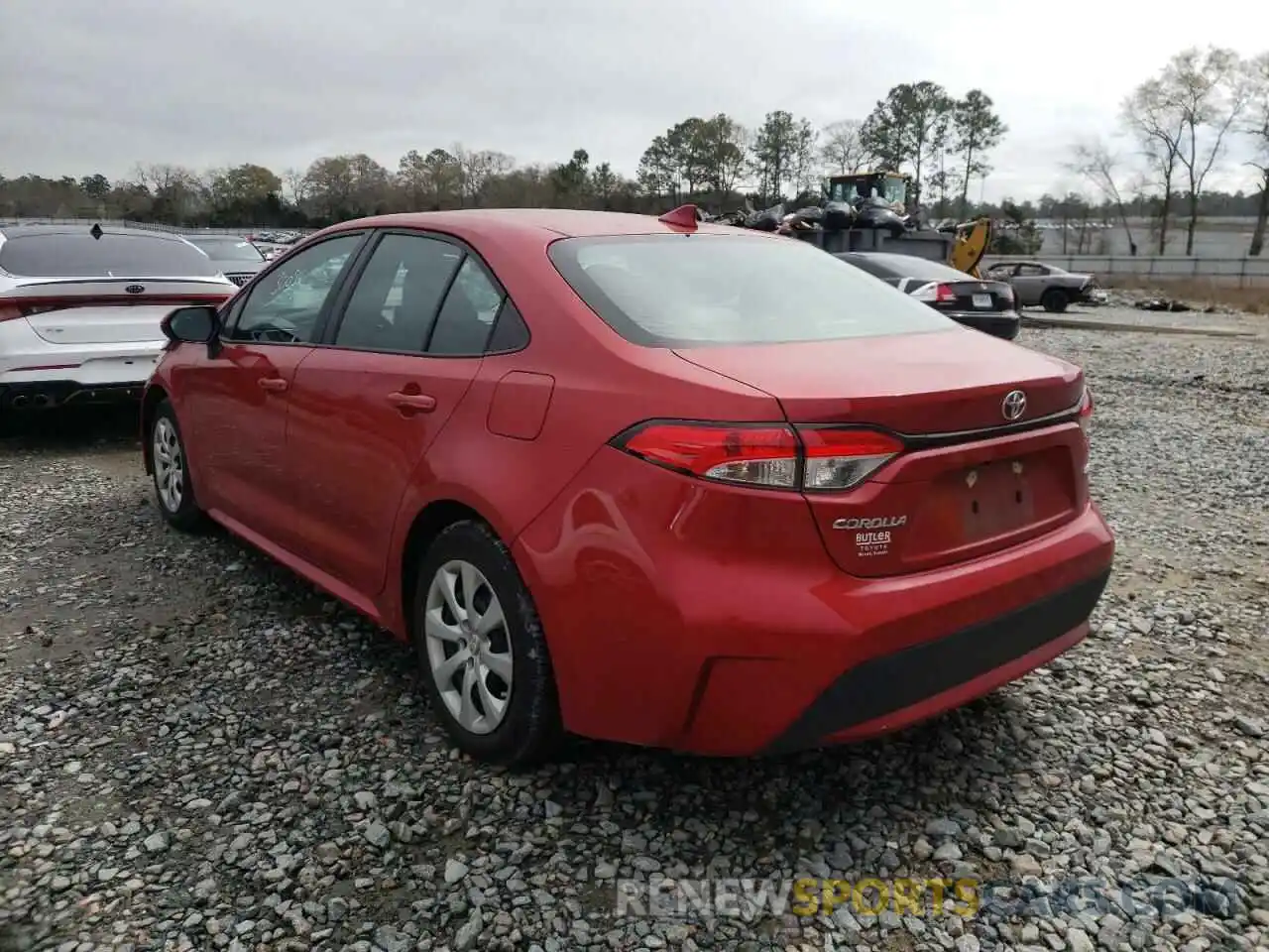 3 Photograph of a damaged car 5YFEPRAE8LP136466 TOYOTA COROLLA 2020