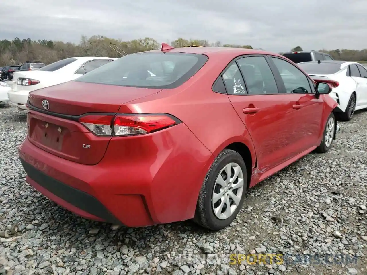 4 Photograph of a damaged car 5YFEPRAE8LP136466 TOYOTA COROLLA 2020