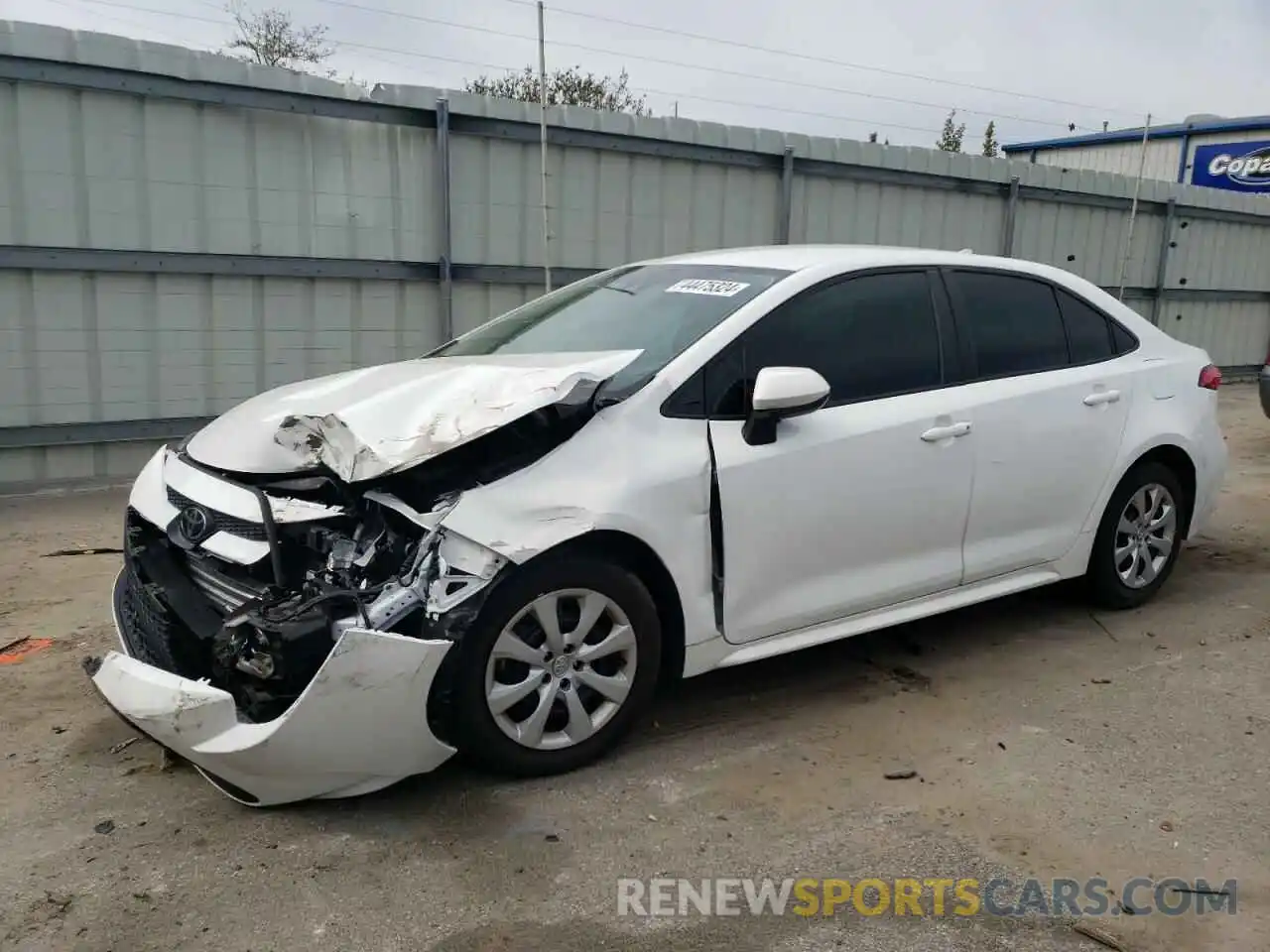 1 Photograph of a damaged car 5YFEPRAE8LP138685 TOYOTA COROLLA 2020