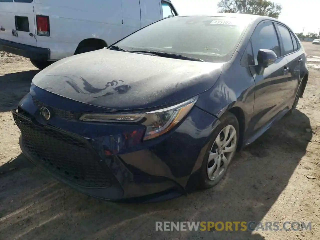 2 Photograph of a damaged car 5YFEPRAE8LP141134 TOYOTA COROLLA 2020