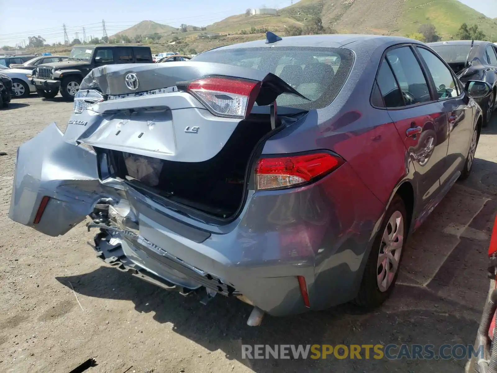 4 Photograph of a damaged car 5YFEPRAE8LP141859 TOYOTA COROLLA 2020