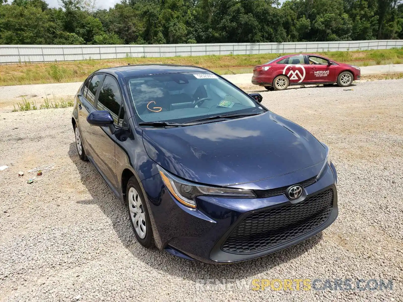 1 Photograph of a damaged car 5YFEPRAE8LP142672 TOYOTA COROLLA 2020