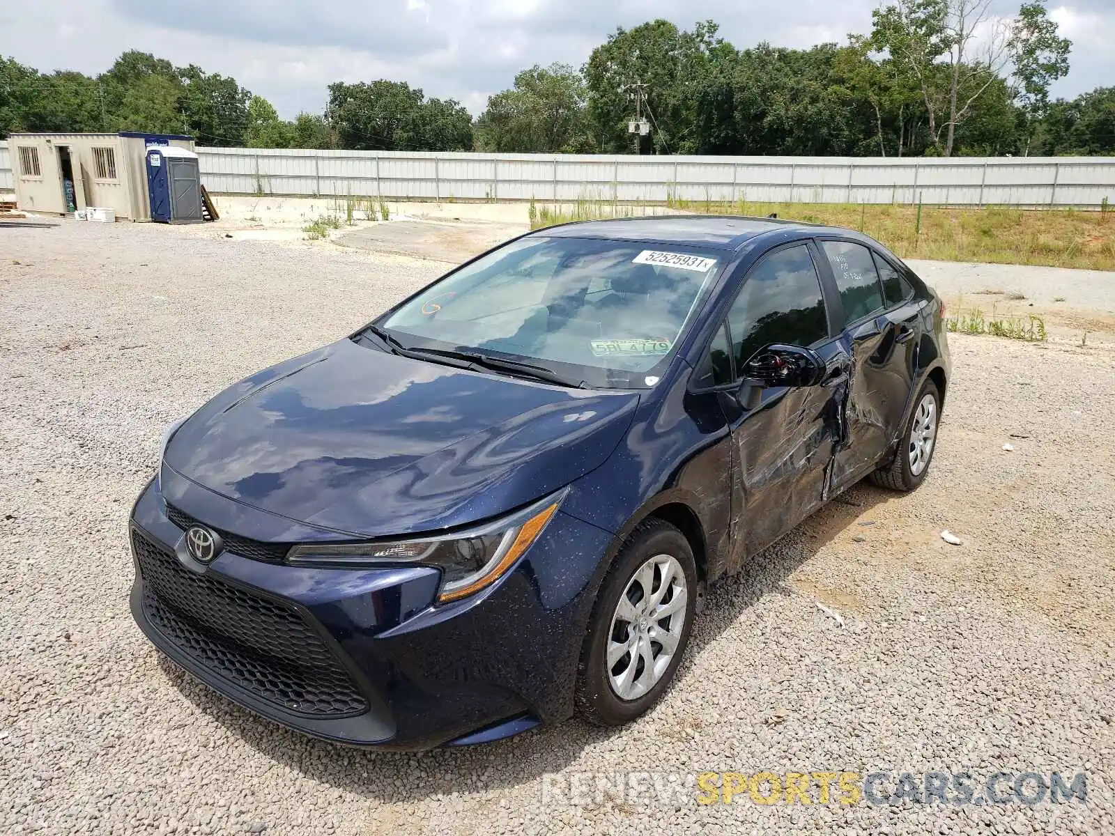 2 Photograph of a damaged car 5YFEPRAE8LP142672 TOYOTA COROLLA 2020