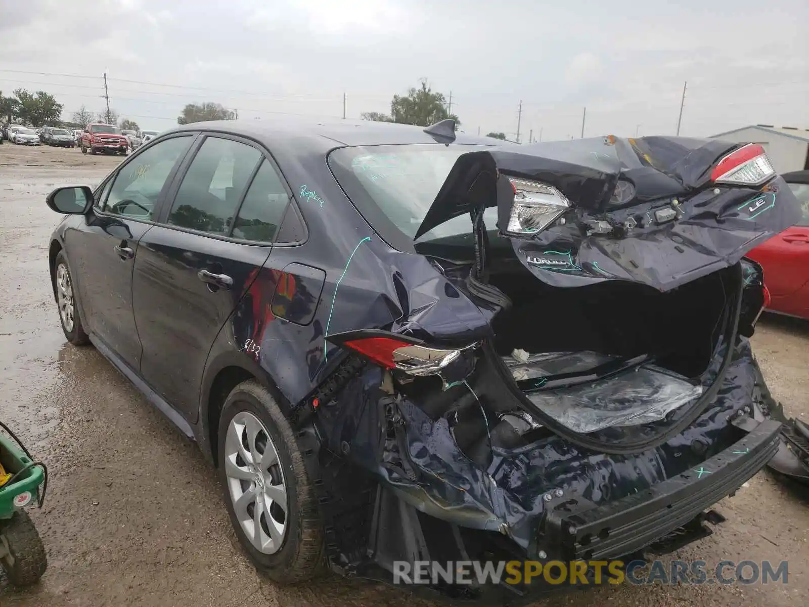 3 Photograph of a damaged car 5YFEPRAE8LP143854 TOYOTA COROLLA 2020