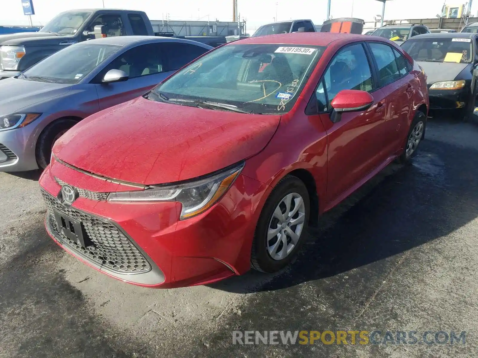 2 Photograph of a damaged car 5YFEPRAE8LP144695 TOYOTA COROLLA 2020