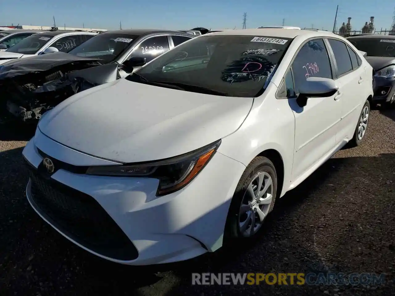 2 Photograph of a damaged car 5YFEPRAE8LP146138 TOYOTA COROLLA 2020