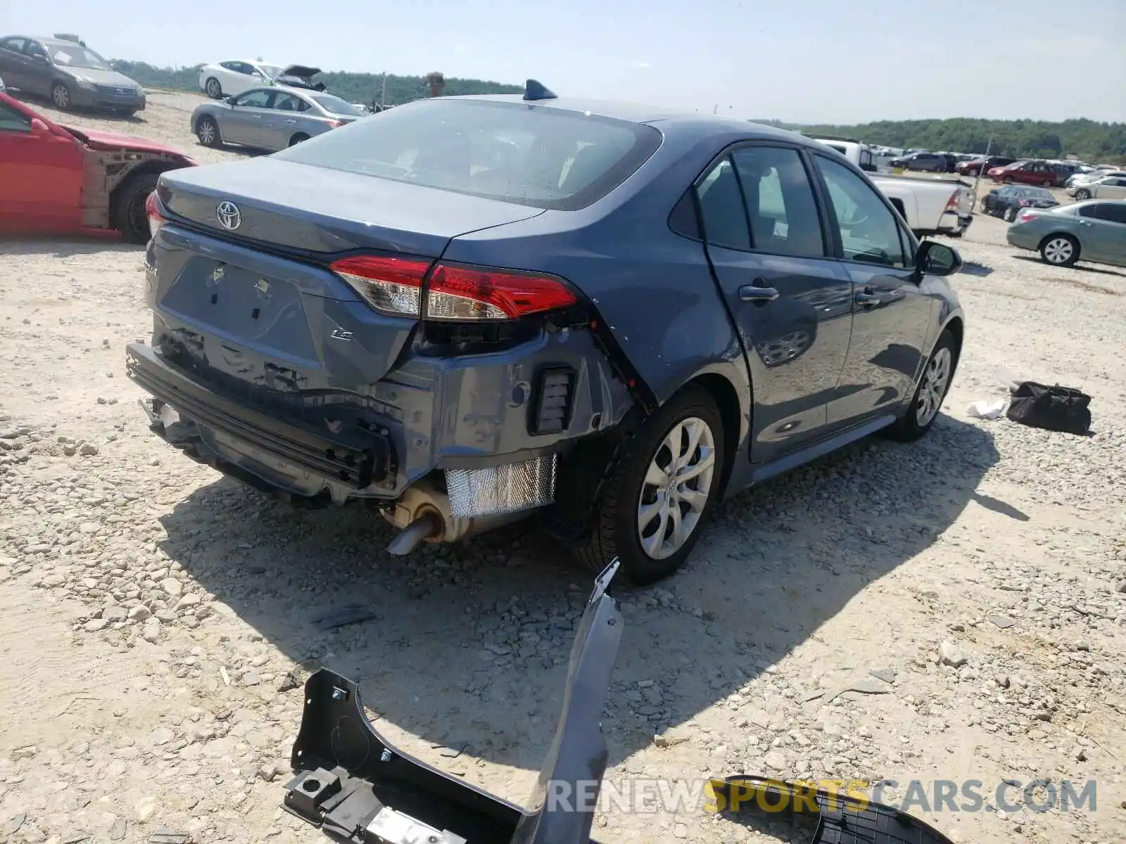 4 Photograph of a damaged car 5YFEPRAE8LP146155 TOYOTA COROLLA 2020