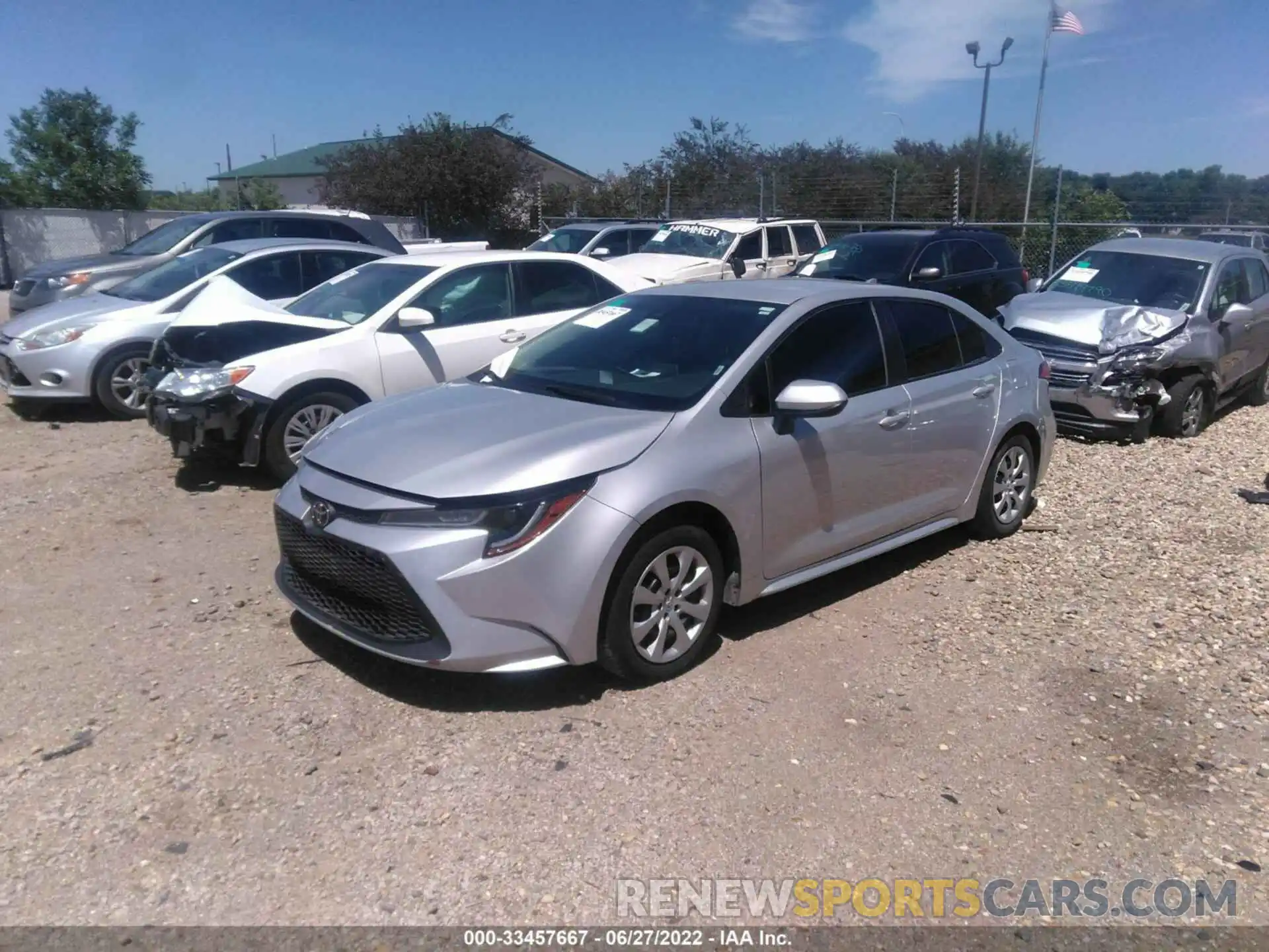 2 Photograph of a damaged car 5YFEPRAE9LP004977 TOYOTA COROLLA 2020