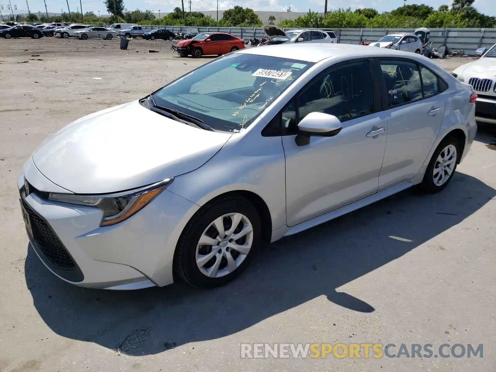 2 Photograph of a damaged car 5YFEPRAE9LP005434 TOYOTA COROLLA 2020