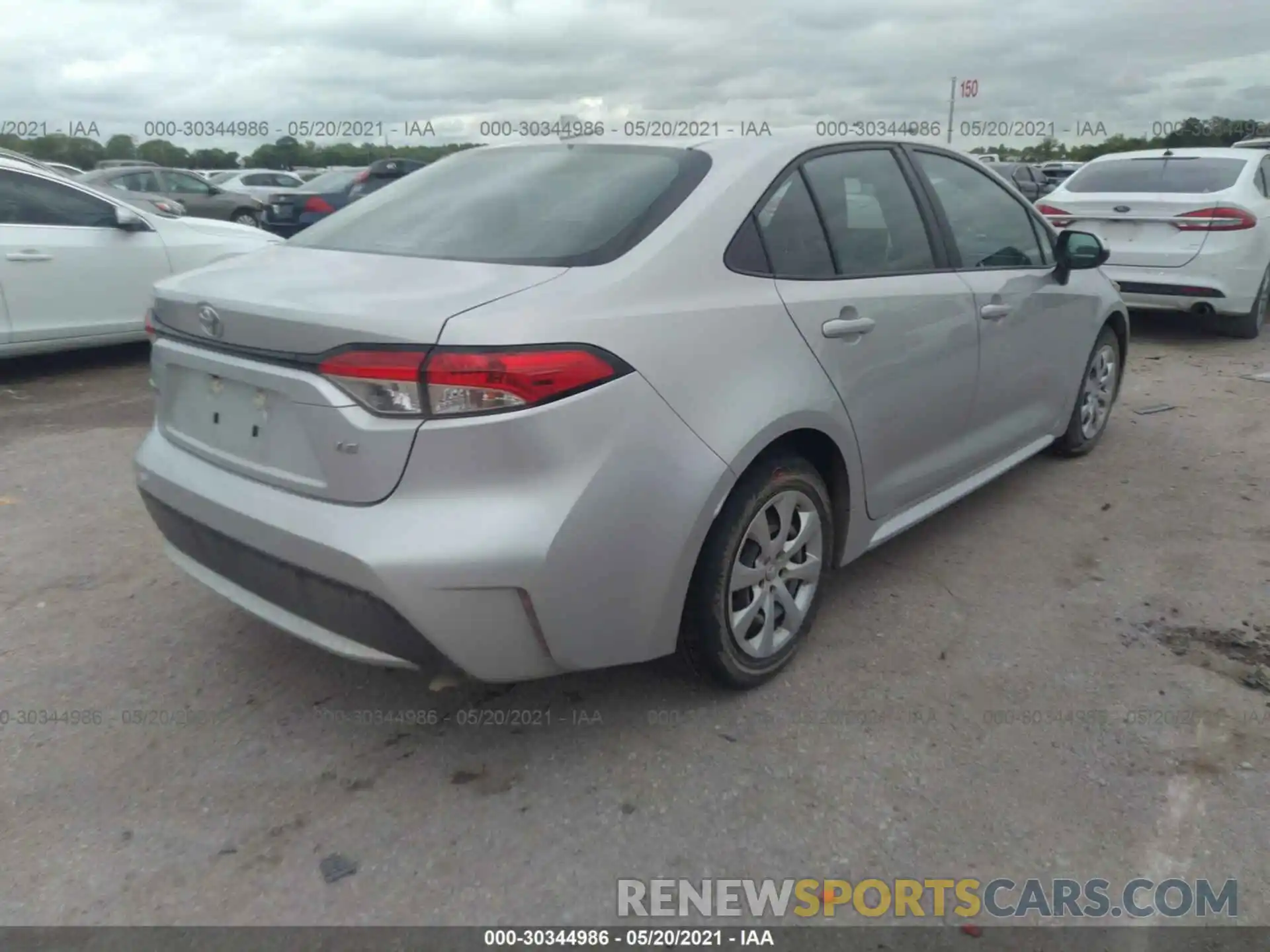 4 Photograph of a damaged car 5YFEPRAE9LP005837 TOYOTA COROLLA 2020