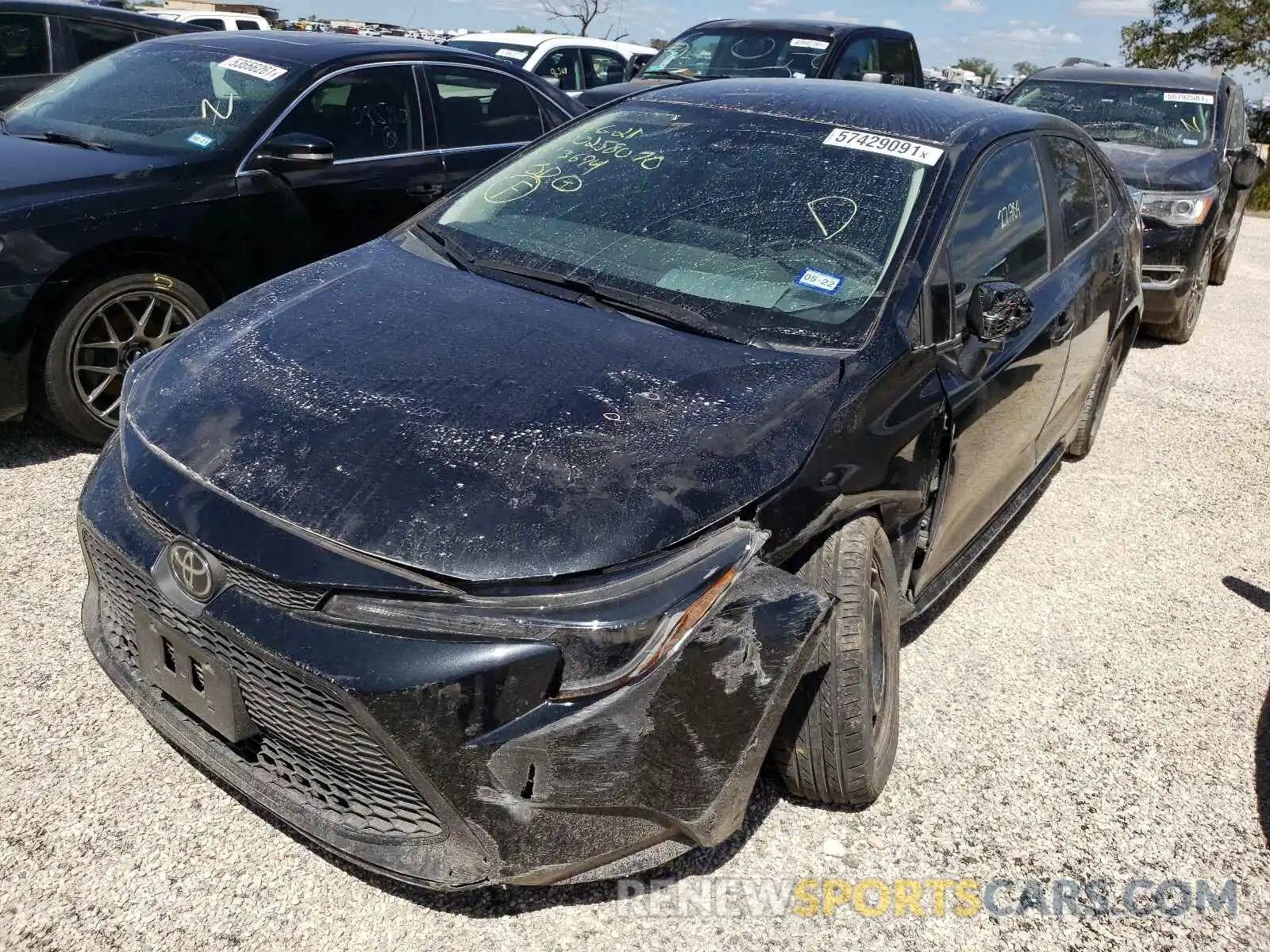 2 Photograph of a damaged car 5YFEPRAE9LP013694 TOYOTA COROLLA 2020