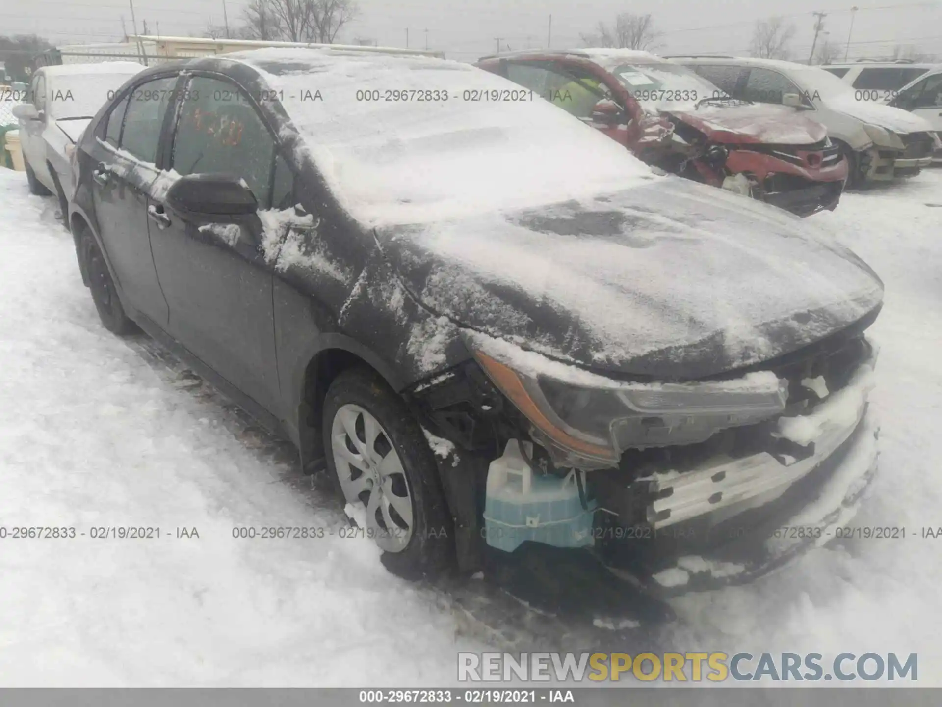 1 Photograph of a damaged car 5YFEPRAE9LP016305 TOYOTA COROLLA 2020