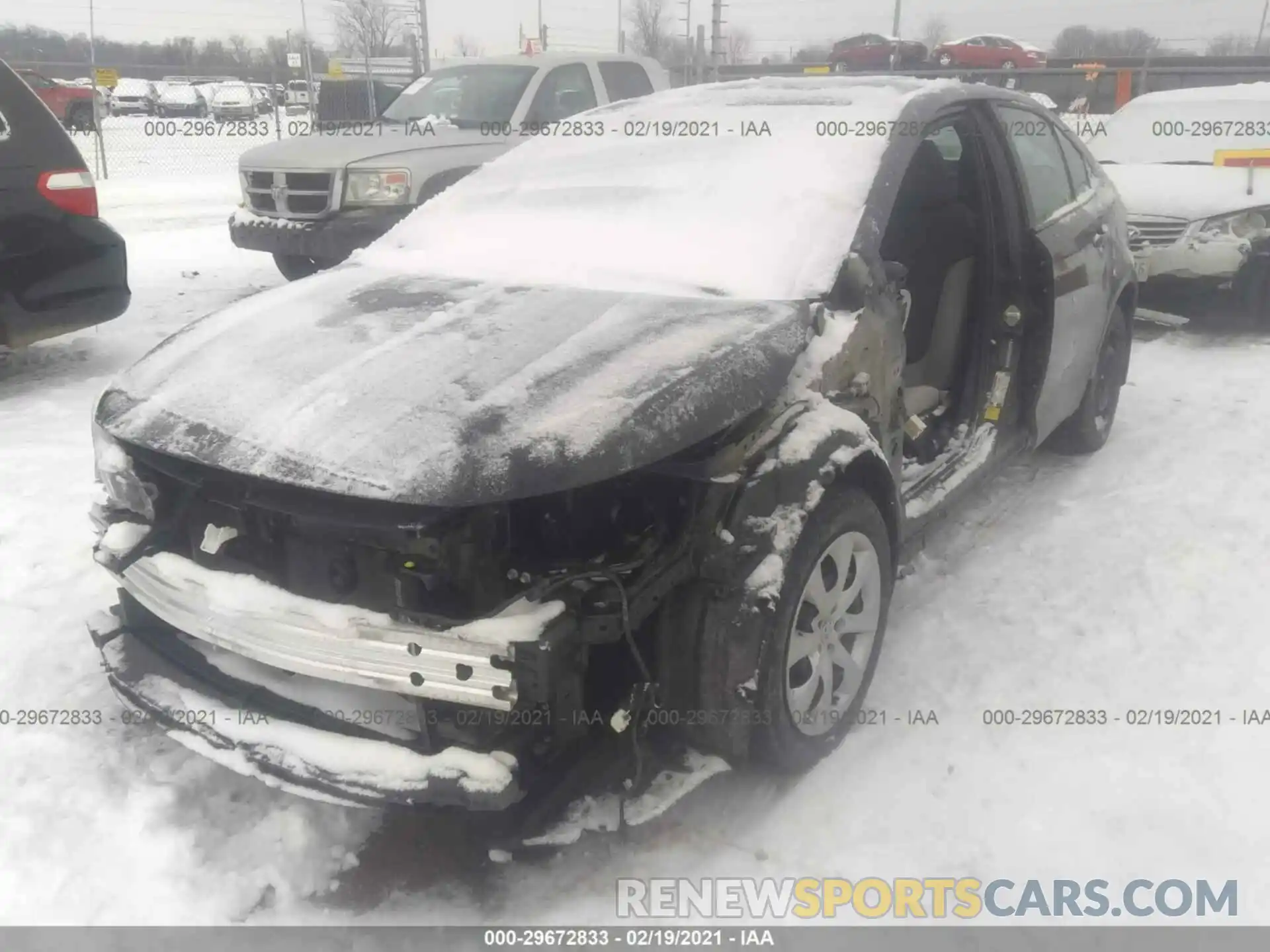 2 Photograph of a damaged car 5YFEPRAE9LP016305 TOYOTA COROLLA 2020