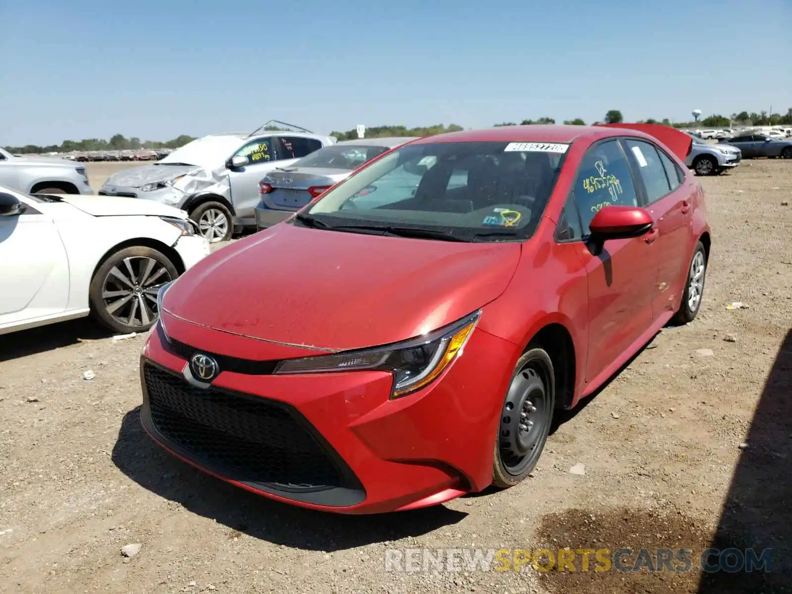 2 Photograph of a damaged car 5YFEPRAE9LP018264 TOYOTA COROLLA 2020