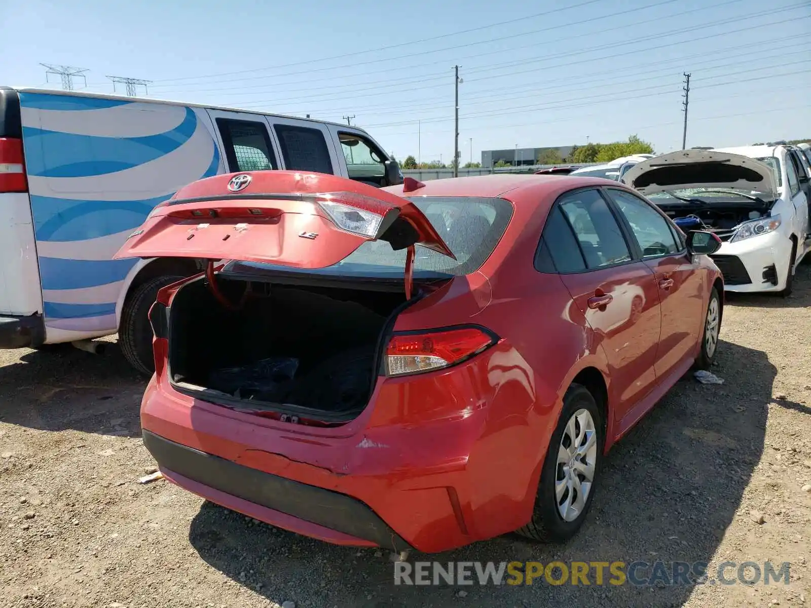 4 Photograph of a damaged car 5YFEPRAE9LP018264 TOYOTA COROLLA 2020