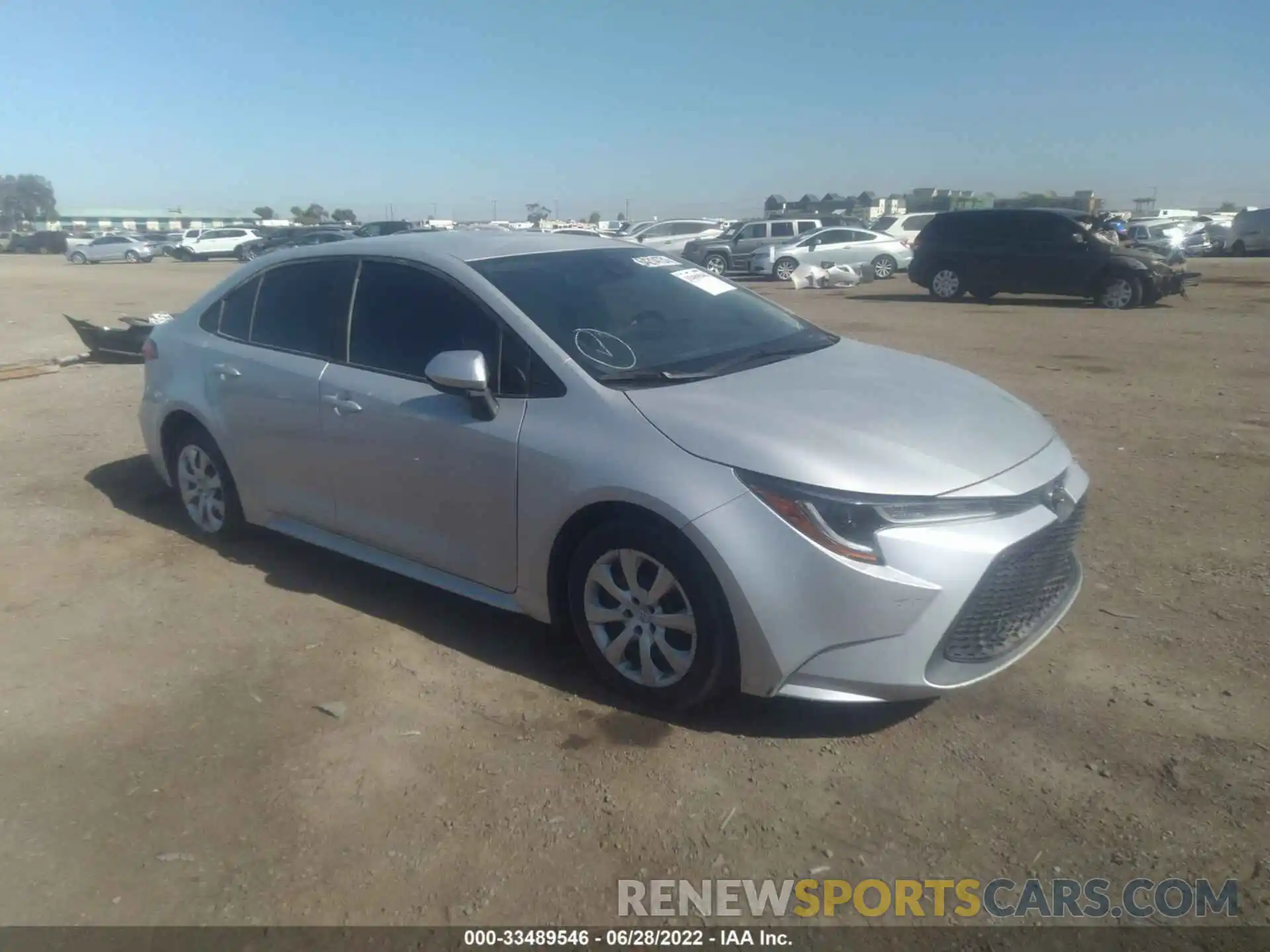 1 Photograph of a damaged car 5YFEPRAE9LP021066 TOYOTA COROLLA 2020