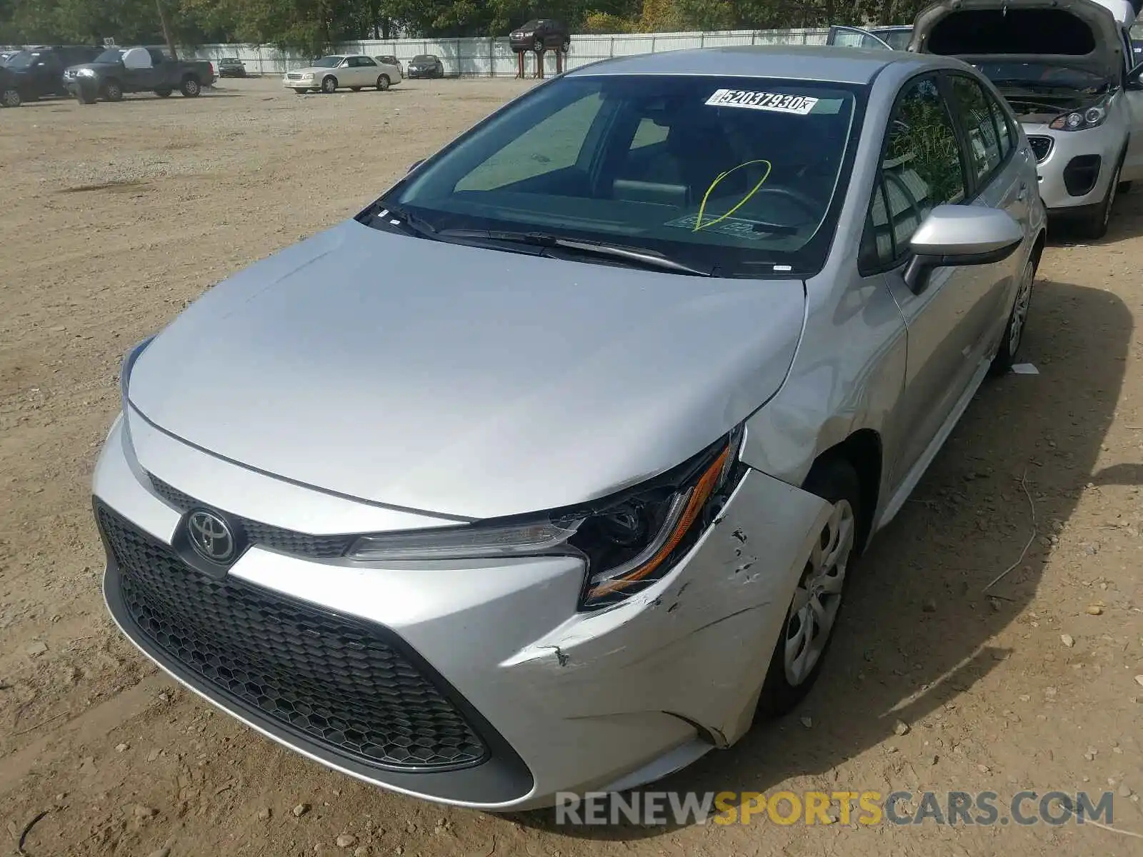 2 Photograph of a damaged car 5YFEPRAE9LP021486 TOYOTA COROLLA 2020