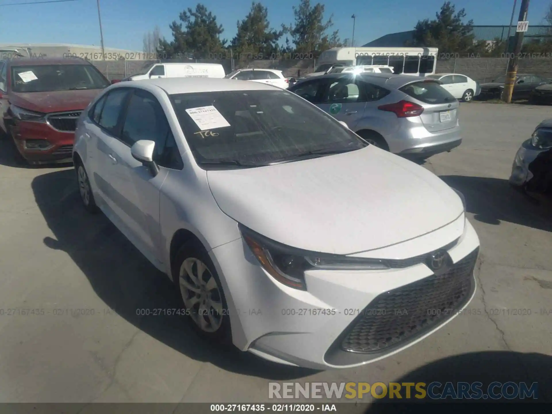 1 Photograph of a damaged car 5YFEPRAE9LP021908 TOYOTA COROLLA 2020