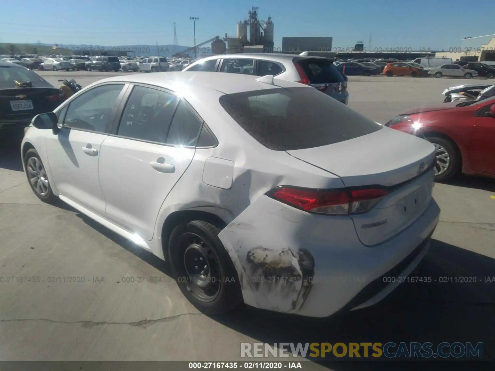 3 Photograph of a damaged car 5YFEPRAE9LP021908 TOYOTA COROLLA 2020