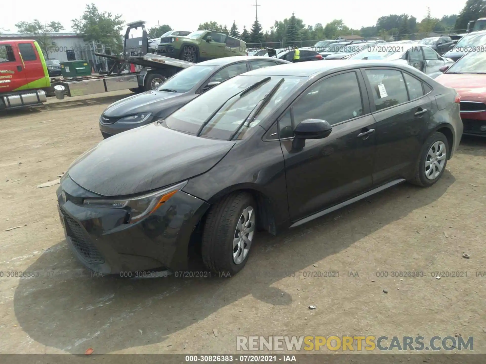 2 Photograph of a damaged car 5YFEPRAE9LP023139 TOYOTA COROLLA 2020