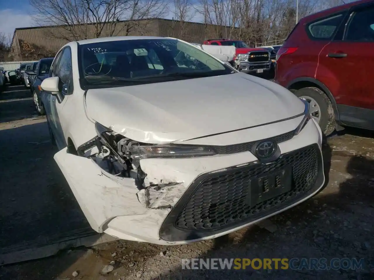 1 Photograph of a damaged car 5YFEPRAE9LP023996 TOYOTA COROLLA 2020