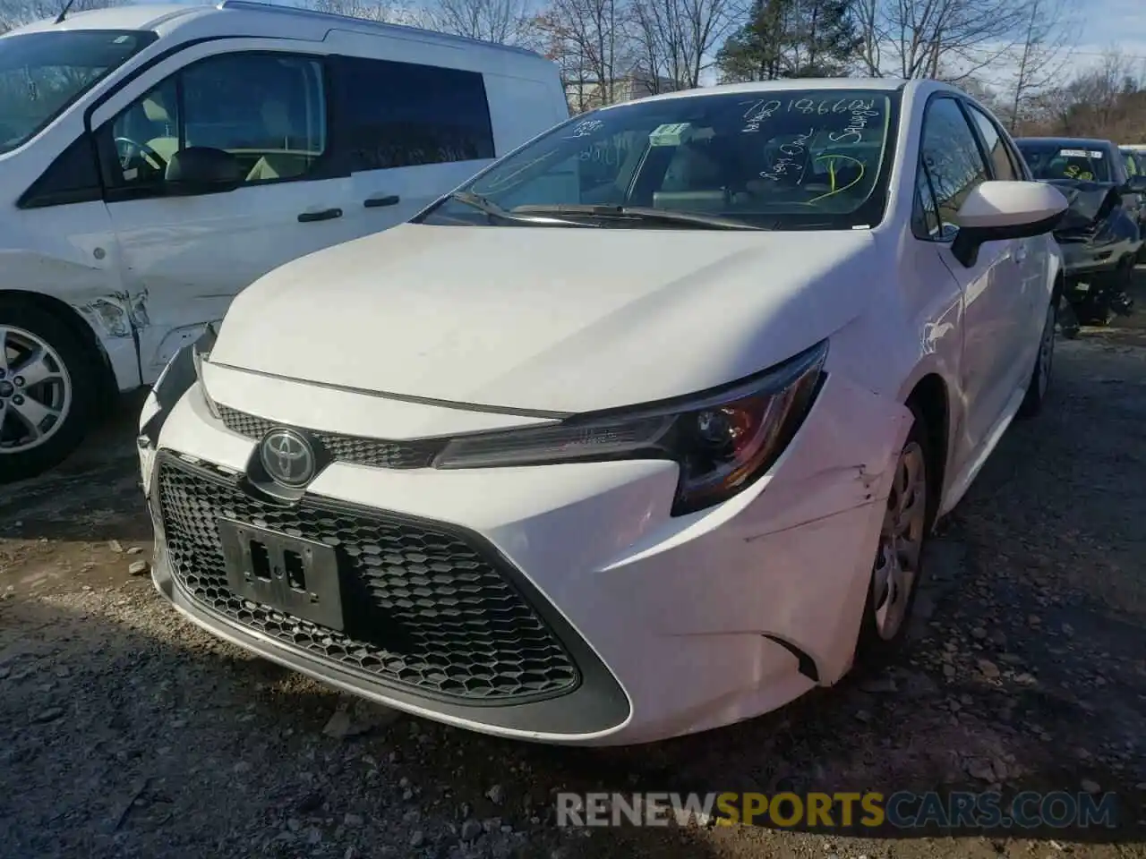 2 Photograph of a damaged car 5YFEPRAE9LP023996 TOYOTA COROLLA 2020