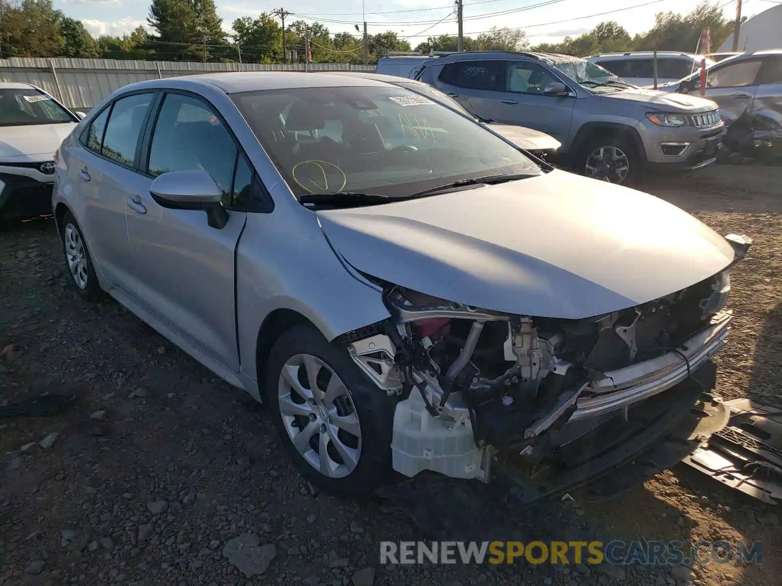 1 Photograph of a damaged car 5YFEPRAE9LP024064 TOYOTA COROLLA 2020