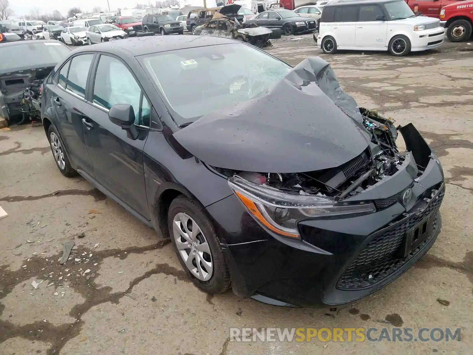 1 Photograph of a damaged car 5YFEPRAE9LP024579 TOYOTA COROLLA 2020