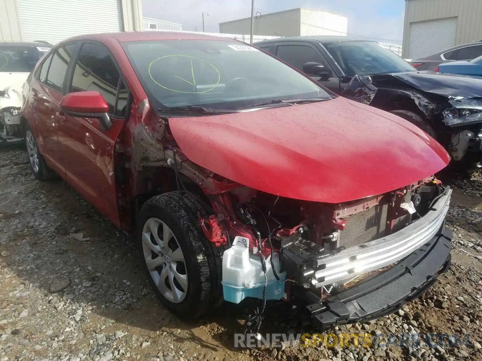 1 Photograph of a damaged car 5YFEPRAE9LP024694 TOYOTA COROLLA 2020