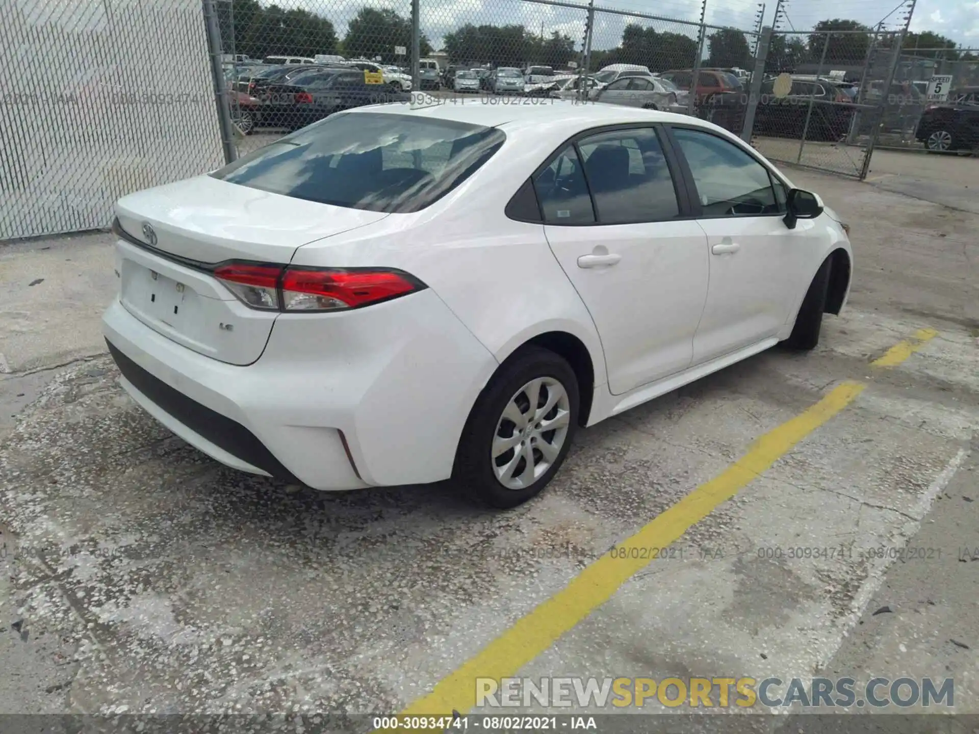 4 Photograph of a damaged car 5YFEPRAE9LP024789 TOYOTA COROLLA 2020