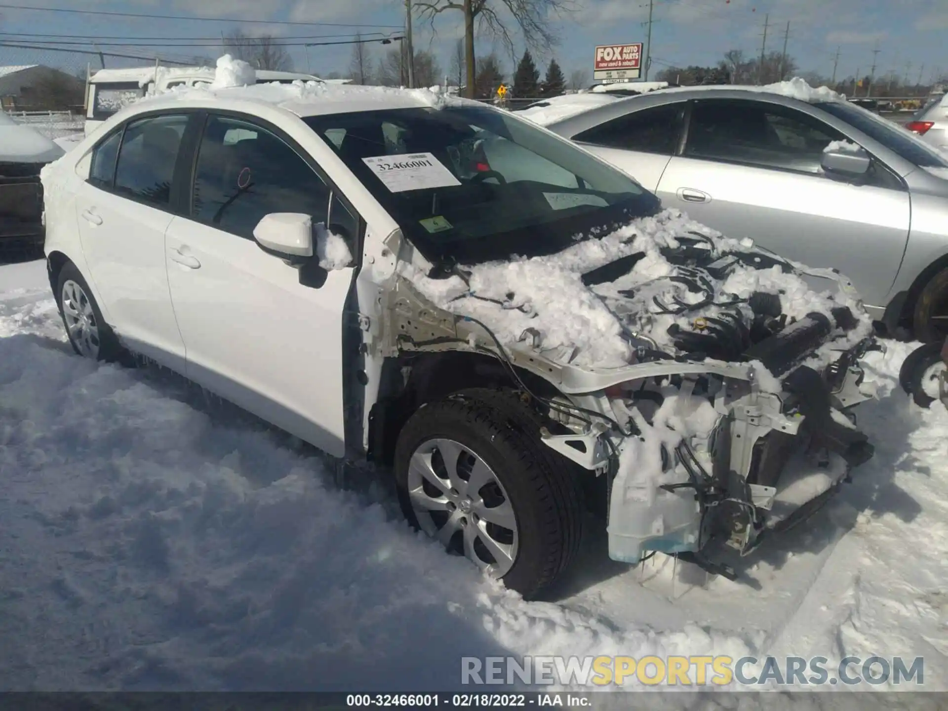 1 Photograph of a damaged car 5YFEPRAE9LP025201 TOYOTA COROLLA 2020