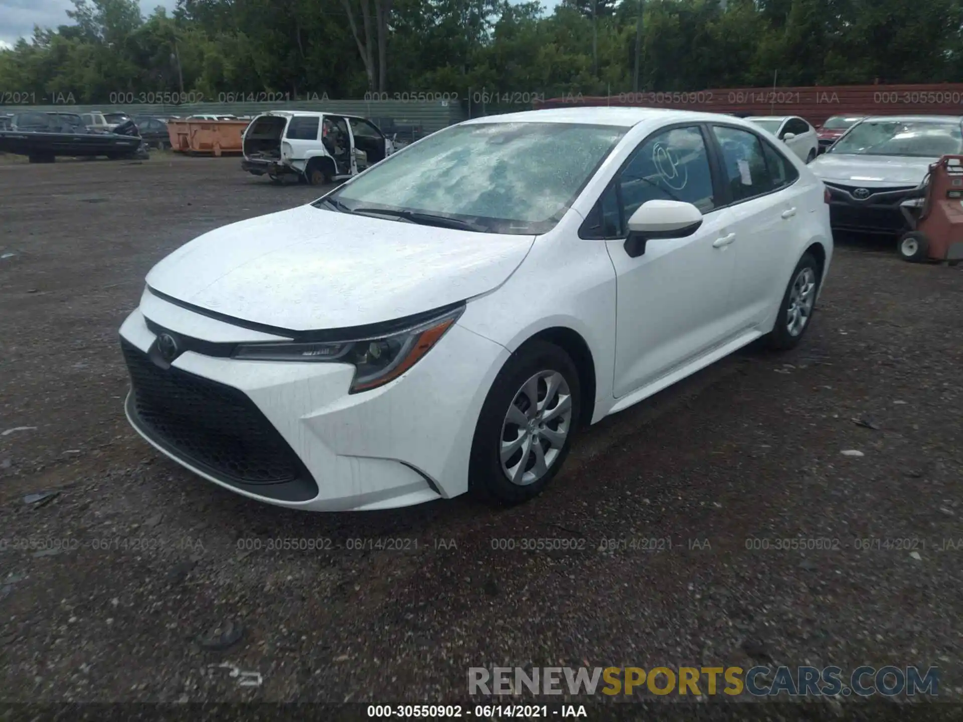 2 Photograph of a damaged car 5YFEPRAE9LP025456 TOYOTA COROLLA 2020